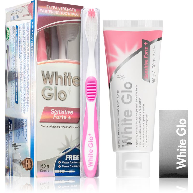 White glo White Glo Wybielająca Pasta do Zębów Sensitive Forte + Szczoteczka WG-0653