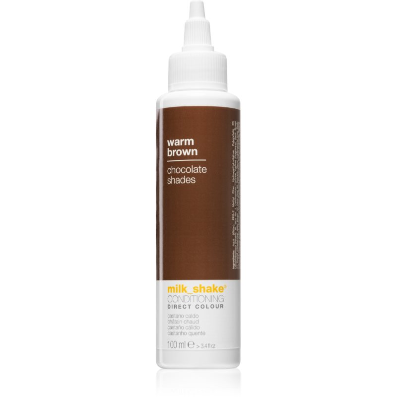 Milk Shake Direct Colour, odżywka koloryzująca do włosów, warm brown, 100ml