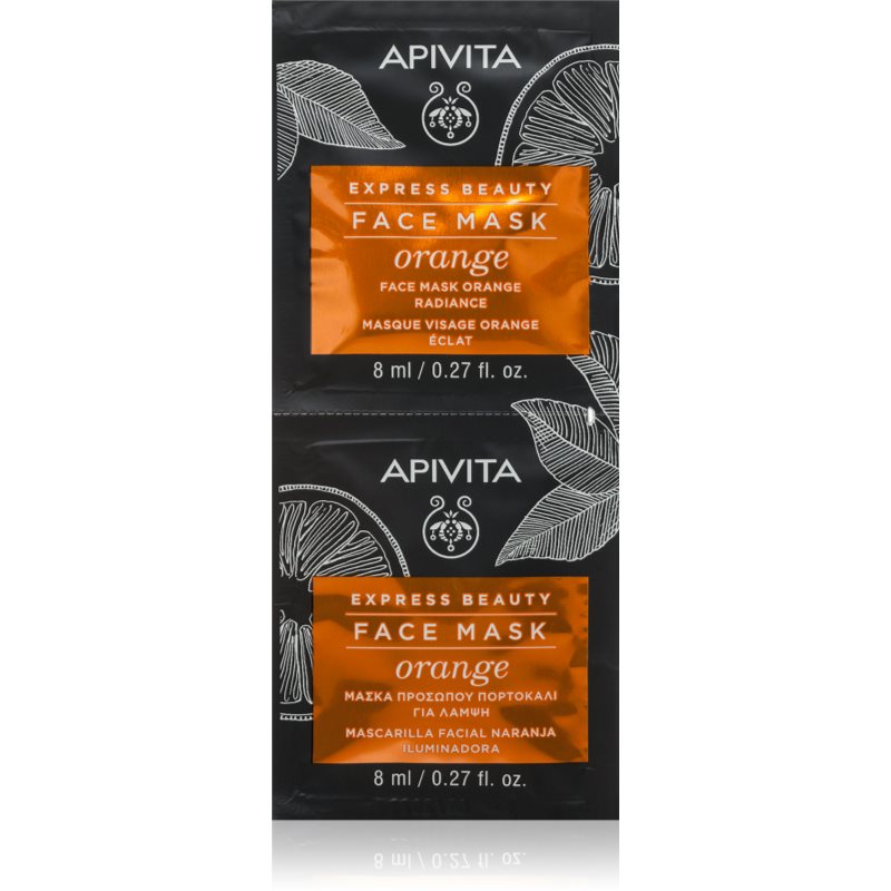 Apivita Apivita Express Beauty Pomarańcza - rozświetlająca maseczka do twarzy 2x8ml
