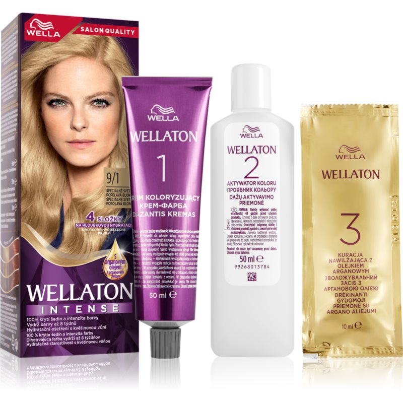 Wella WELLATON kremowy kolor włosów Cień 9/1 Special Light Ash Blonde)