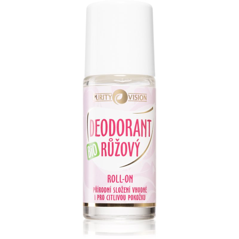 Purity Vision Organiczny różowy dezodorant w kulce 50 ml