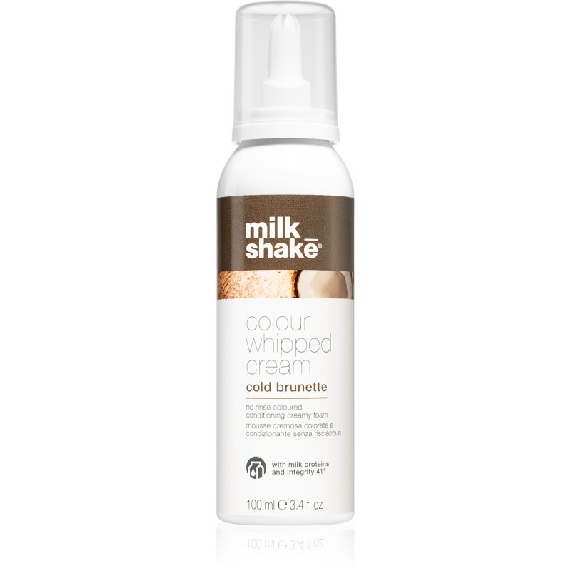 Milk Shake Color Whipped Cold Brunette odżywcza pianka koloryzująca do włosów zimny brąz 100ml odżywia regeneruje