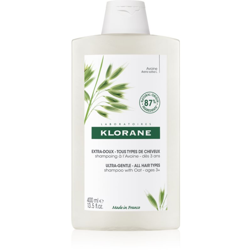 Klorane szampon do włosów na bazie mleczka z owsa 400 ml