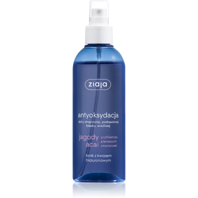 Ziaja Jagody Acai tonik z kwasem hialuronowym spray 200 ml