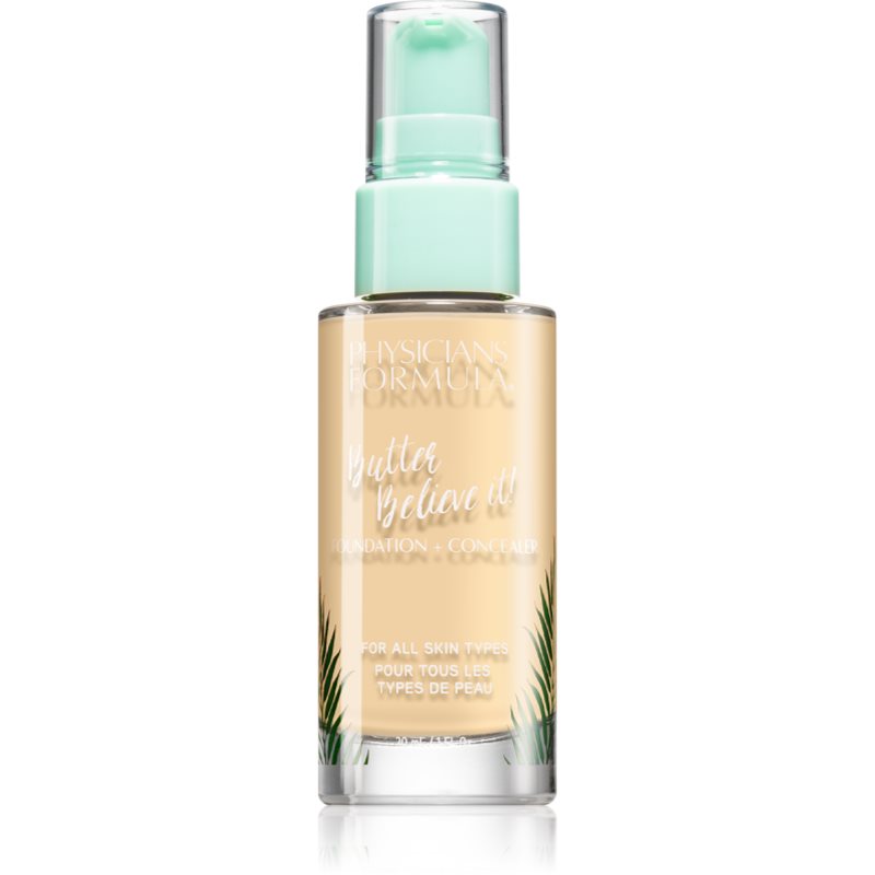 Physicians Formula Butter Believe It! Foundation + Concealer podkład 30 ml dla kobiet Fair