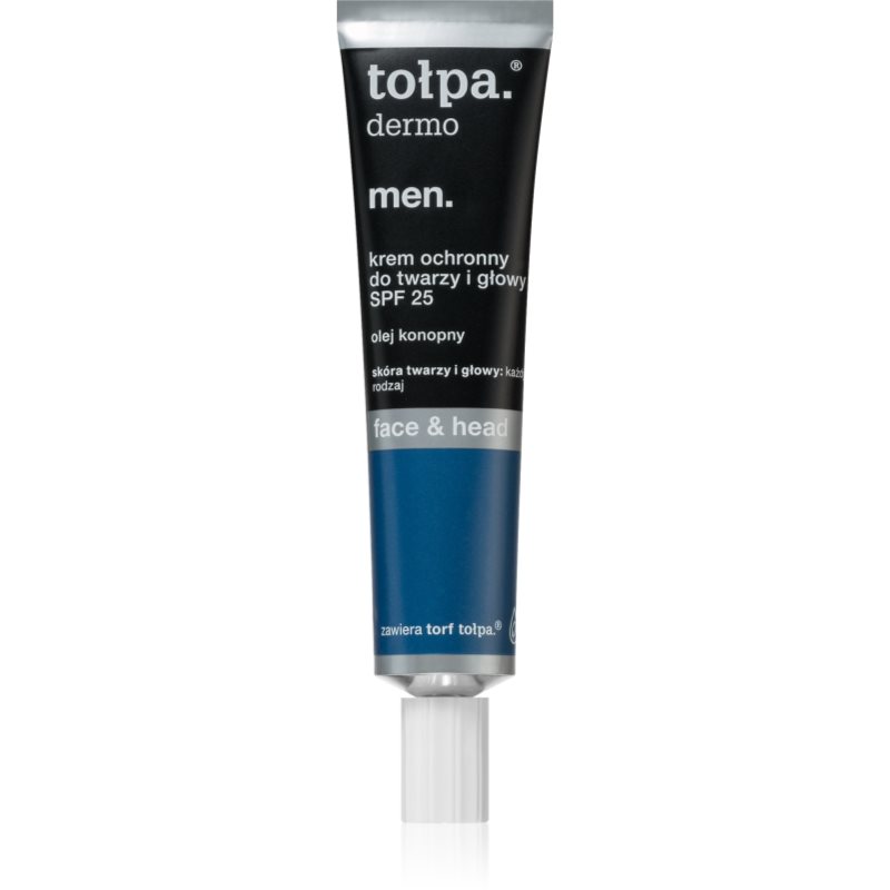 TORF CORPORATION Tołpa dermo men face&head krem ochronny do twarzy i głowy spf 25 40 ml