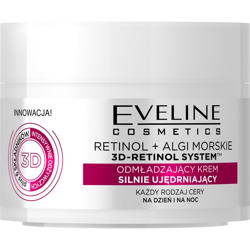 Eveline Retinol+ Algi Morskie 50 ml Krem ujędrniający do każdego rodzaju cery na dzień i na noc