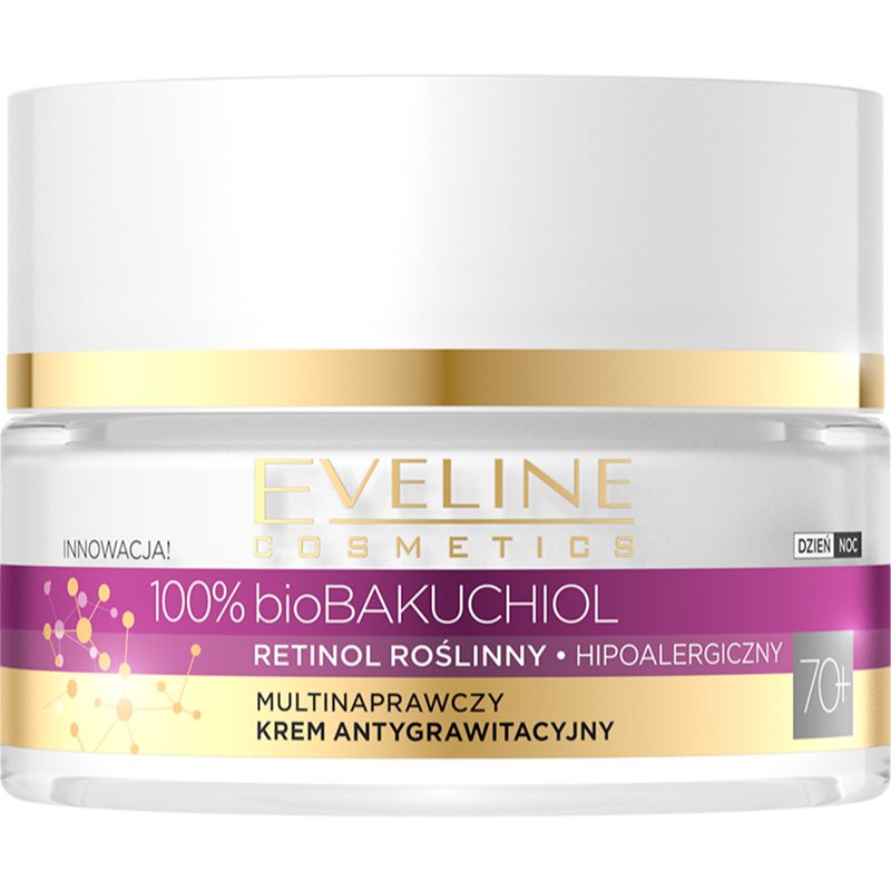 Eveline 100% Bio Bakuchiol Multinaprawczy Krem antygrawitacyjny 70+ na dzień i noc 50ml