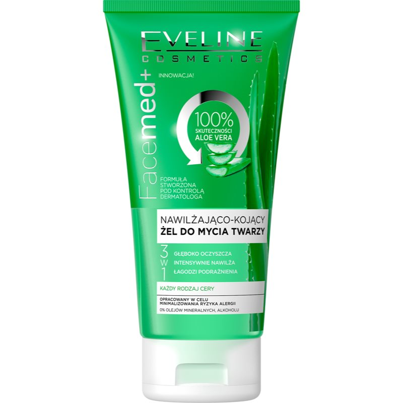 Eveline COSM Facemed+ nawilżająco-kojący żel do mycia twarzy 150 ml