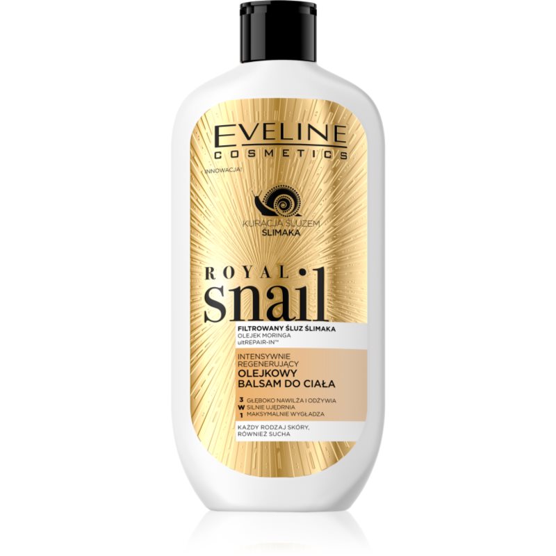 Eveline COSM Royal Snail intensywnie regenerujący olejkowy balsam do ciała 350 ml