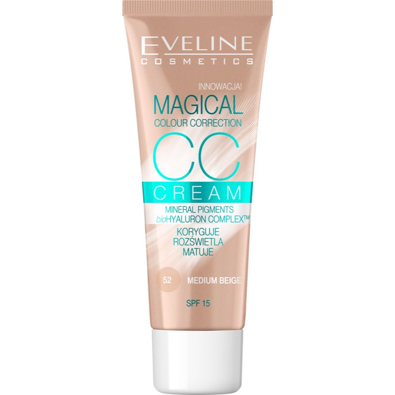 Eveline Fluid Magical CC Cream nr 52 Średni Beż 30ml KOLOROWKA