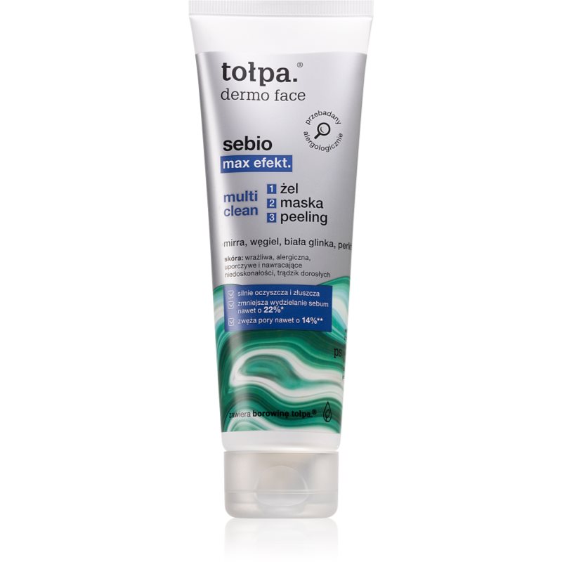 Tołpa Tołpa tołpa dermo face sebio max exekt multi clean żel peeling maska 100 ml
