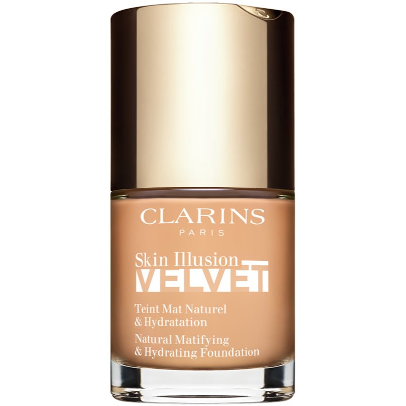 Clarins Matowy makijaż IllusionVelvet Natura l Matifying & Hydrating Foundation) 30 ml Cień 107C)