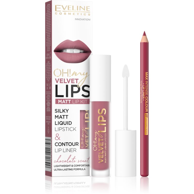 Eveline cosmetics Eveline Oh! My Lips Zestaw do Makijażu Ust 13 Brownie Biscotti EVEL-6793