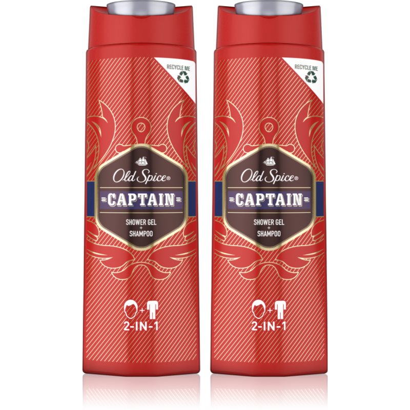 Żel Pod Prysznic 2W1 Old Spice Captain 2X400ML