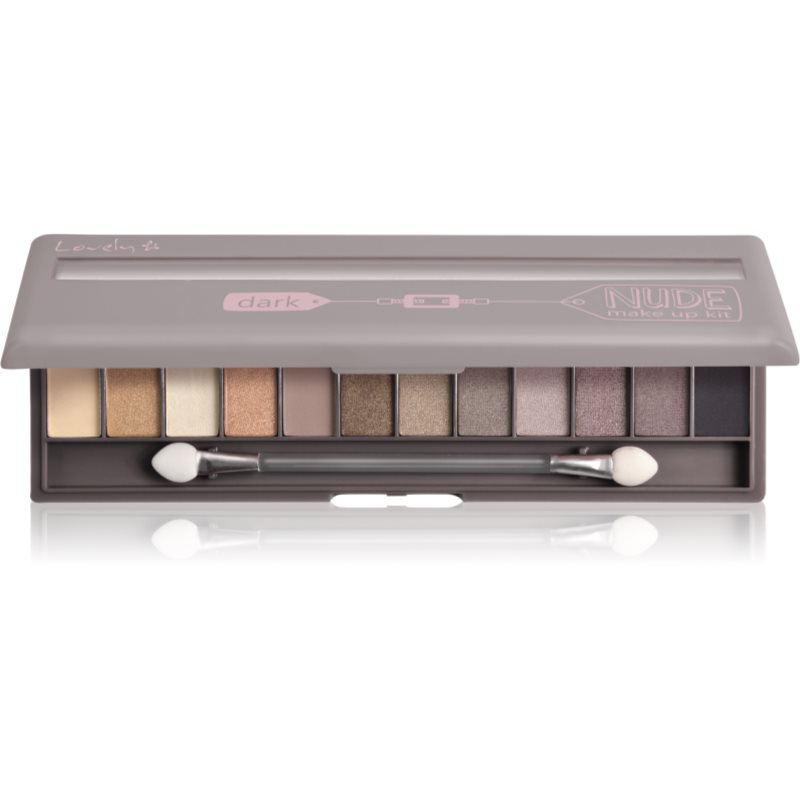 Lovely Lovely Paleta 12 Cieni Dark Nude Make Up Kit LOV-1141