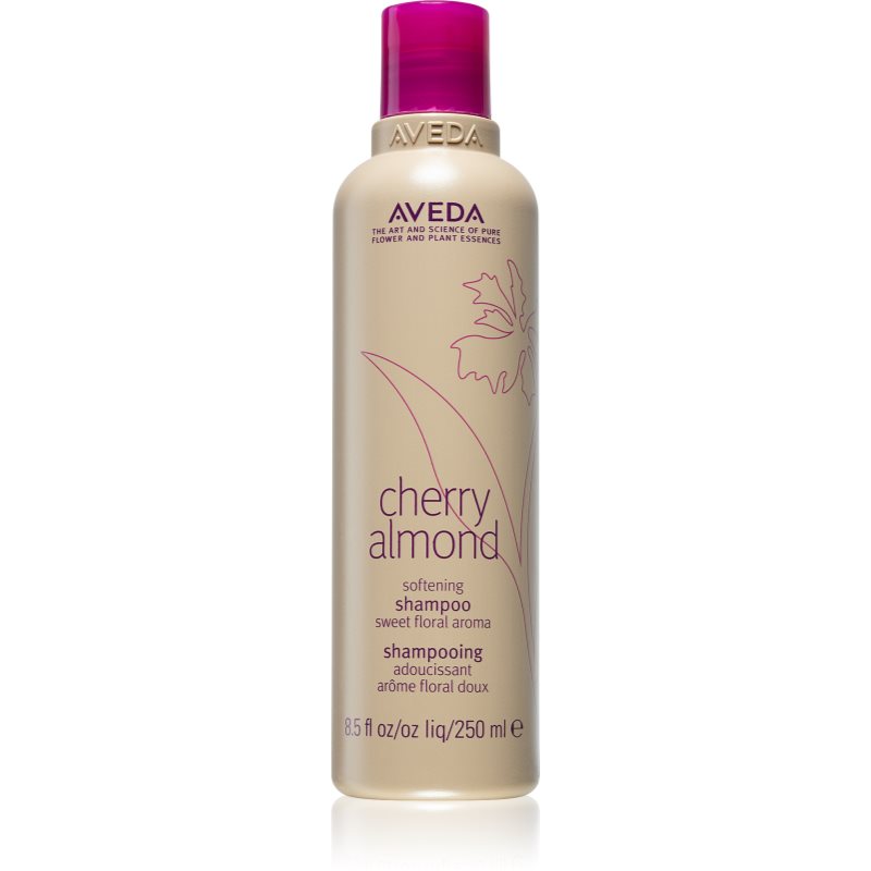 Aveda Cherry Almond szampon 250 ml naturalna pielęgnacja z wyciągiem z kwiatów wiśni do włosów bez ciężkości.