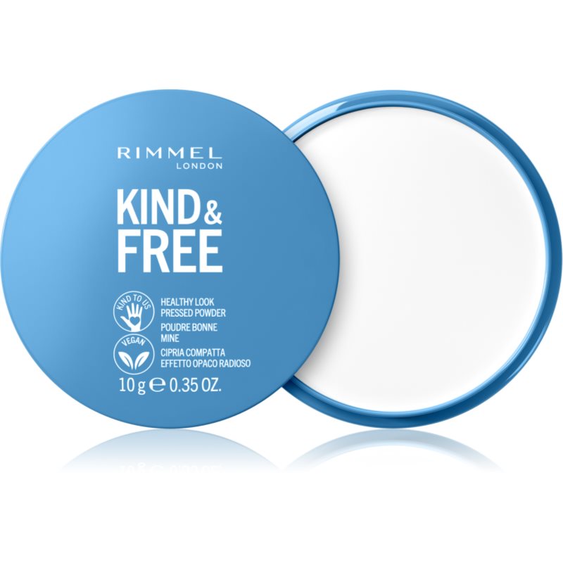 Rimmel London KIND&FREE wegański puder prasowany nr 20 Light 10.0 g