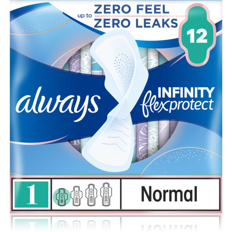 Always Normal Plus podpaski ze skrzydłami, 2 Pack, każdy z 12 sztuk 83727001