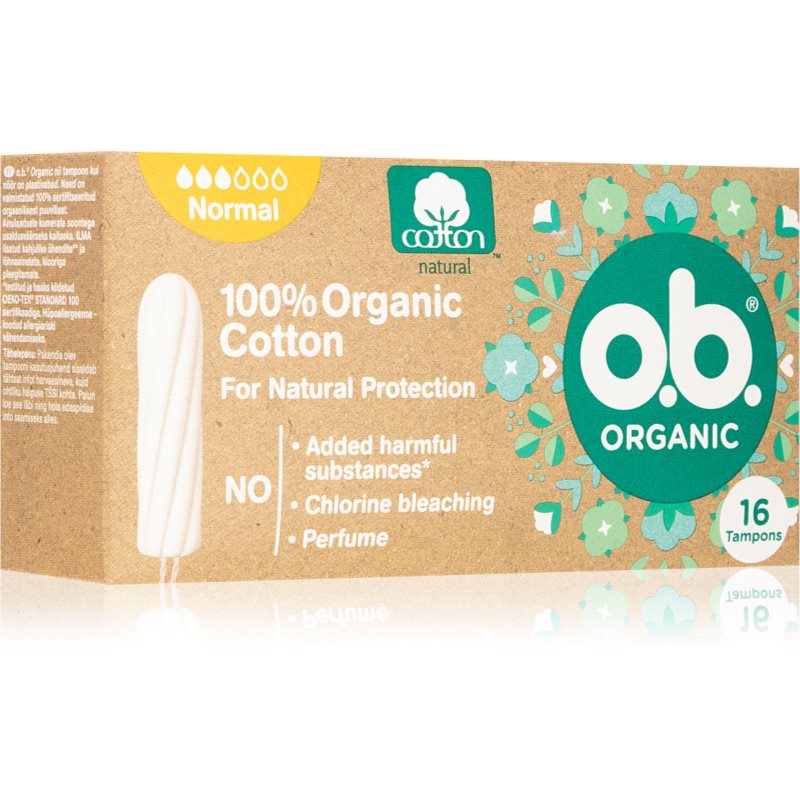 O.B. OB tampony Organic Normal 8Y43RX 8Y43RX SAM ONE