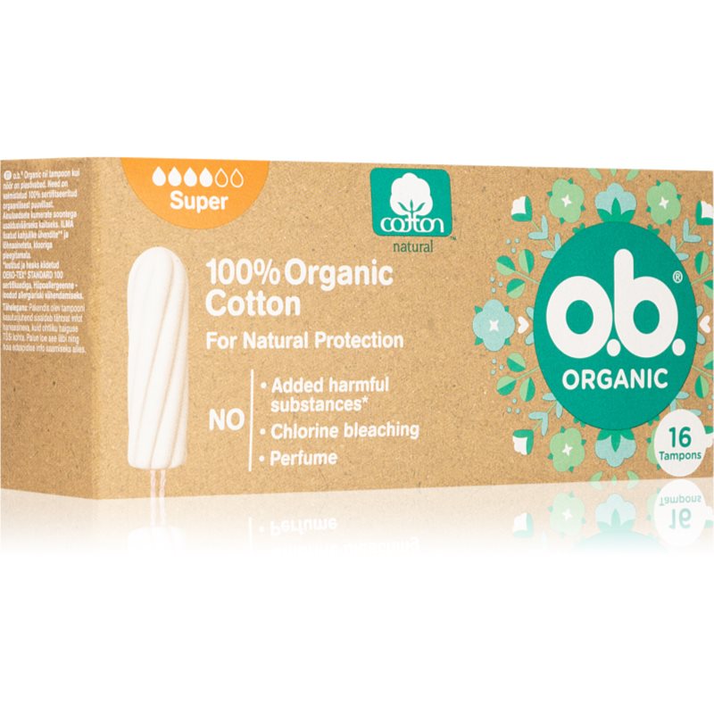 O.B. OB tampony Organic Super 8Y43RW 8Y43RW SAM ONE