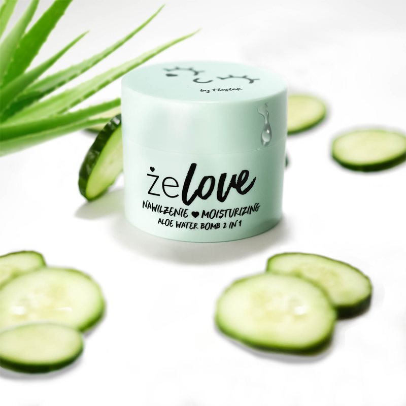 Flos-Lek WARSZAWA Aloe Zestaw Łagodząca mgiełka 95 ml + Water bomb 2 in 1 50 ml