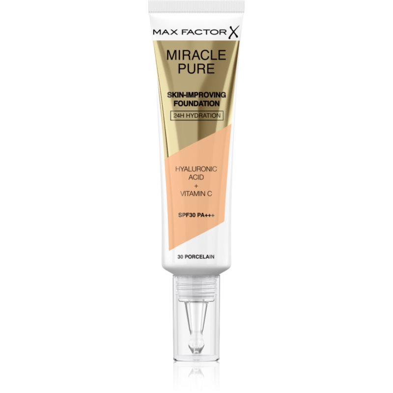 Max Factor Miracle Pure Skin-Improving Foundation SPF30 podkład 30 ml dla kobiet 30 Porcelain