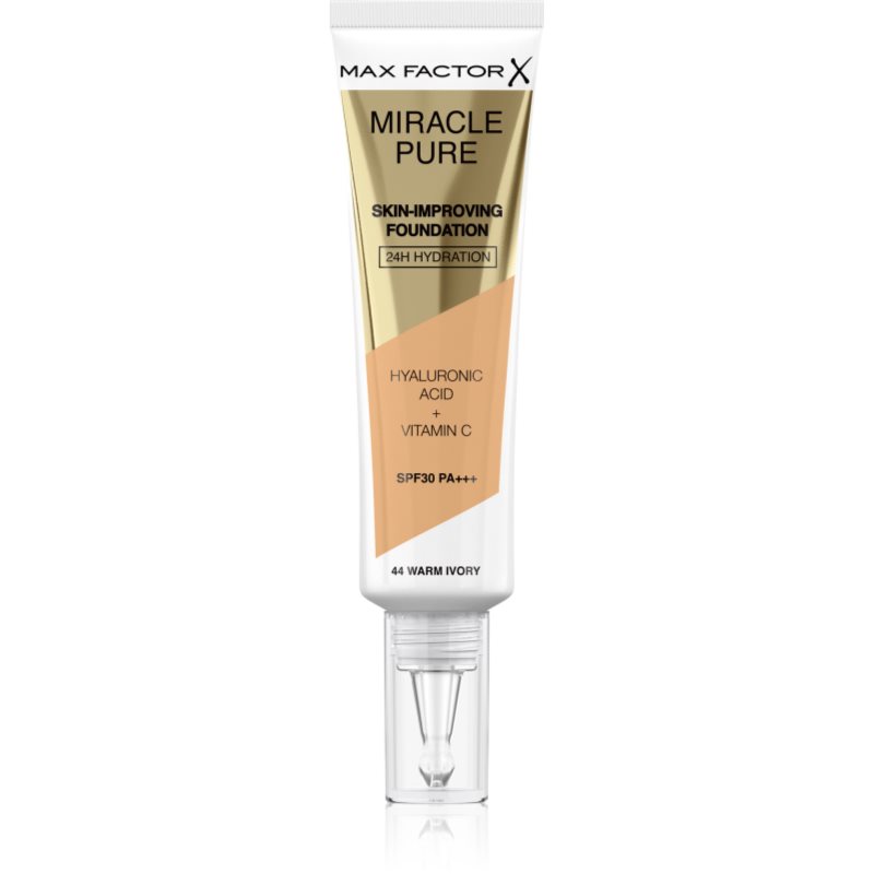 Max Factor Miracle Pure Skin-Improving Foundation SPF30 podkład 30 ml dla kobiet 44 Warm Ivory