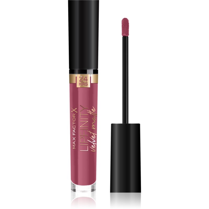 Max Factor Lipfinity Velvet matowa, długotrwała pomadka do ust z pielęgnacyjnym działaniem, 1 opakowanie (1 x 4 ml)