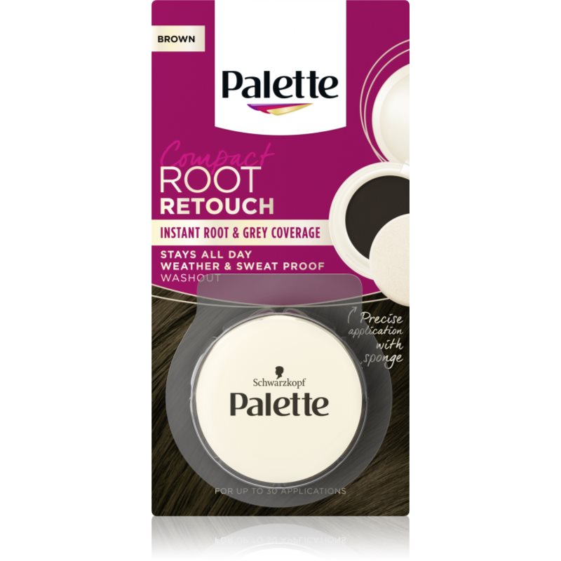 Schwarzkopf Compact Root Retouch korektor do maskowania odrostów w pudrze Brąz 3g