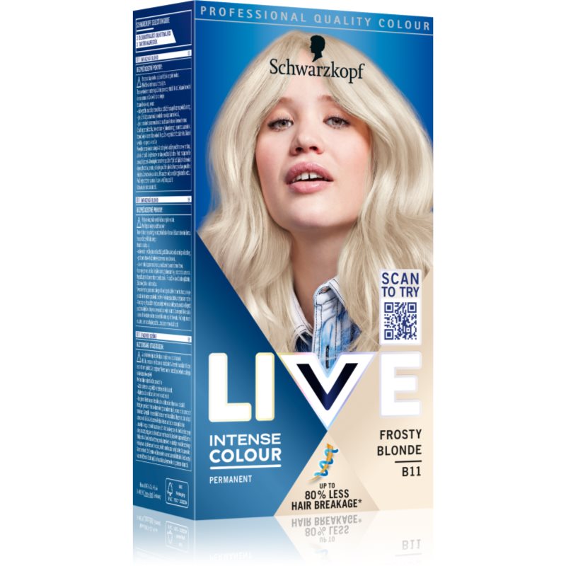 Schwarzkopf Live Krem koloryzujący 2w1 nr B11 Frosty Blonde 1op
