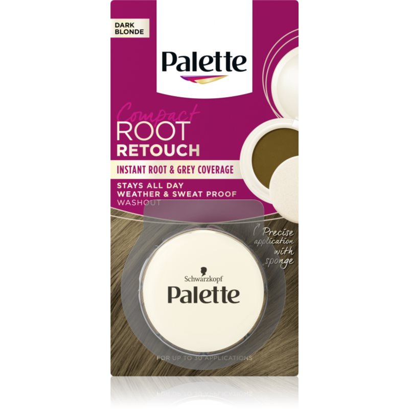 Schwarzkopf Compact Root Retouch korektor do maskowania odrostów w pudrze Ciemny Blond 3g