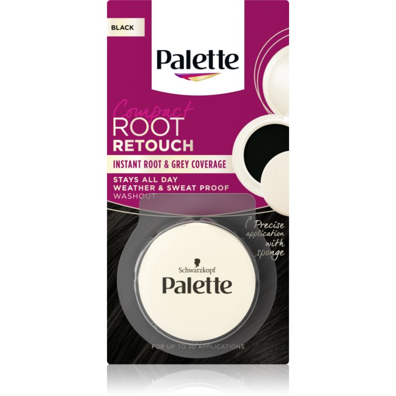 Schwarzkopf Compact Root Retouch korektor do maskowania odrostów w pudrze Czarny 3g