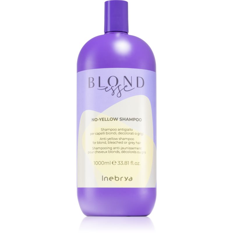 Inebrya Blondesse No-Yellow Shampoo szampon do włosów blond rozjaśnianych i siwych 1000ml primavera-8008277262369