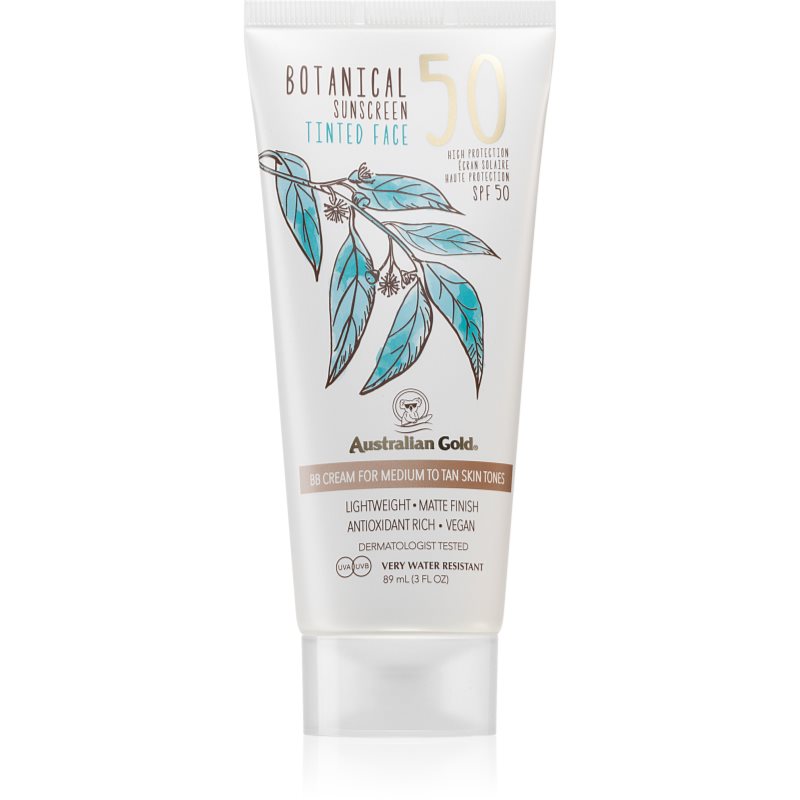 Australian Gold Spf 50 Face Średni odcień Krem Bb