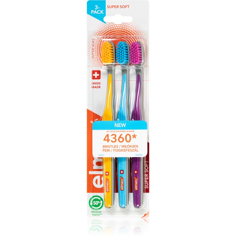 Elmex szczoteczka do zębów Super Soft 3 szt