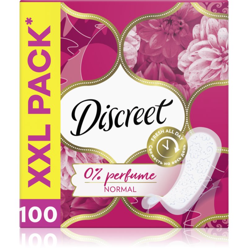 Discreet NORMAL Normal Bezzapachowe wkładki higieniczne 100 sztuk