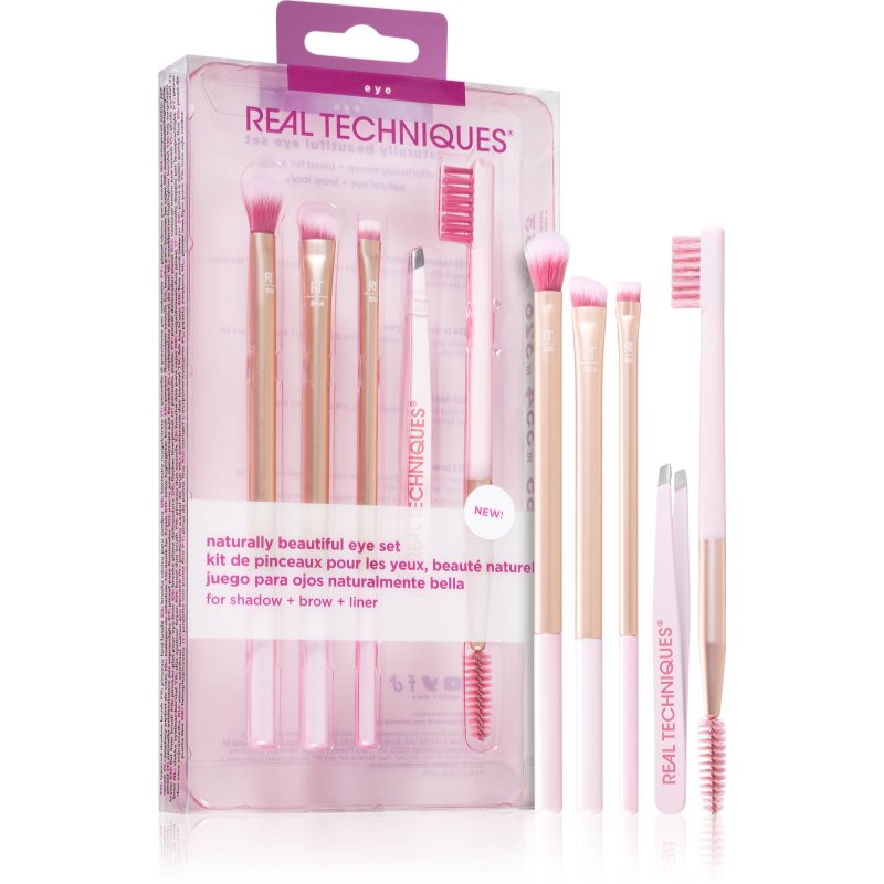 Real Techniques Naturally Beautiful Eye Set pędzel do makijażu zestaw