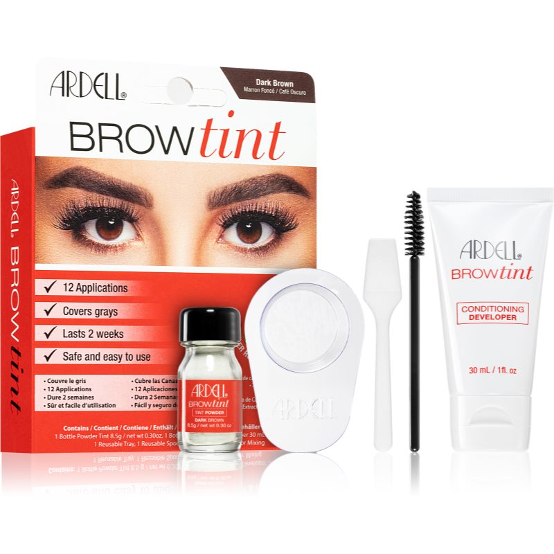 Ardell Brow Tint pielęgnacja rzęs 8,5 g dla kobiet Dark Brown