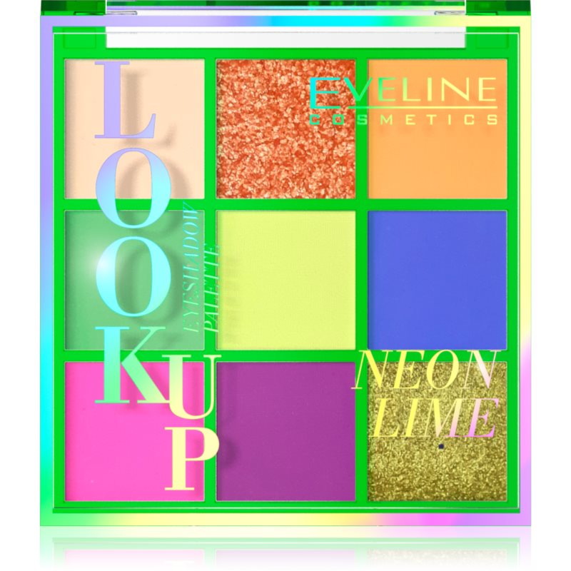 Eveline Look Up Paletka cieni do powiek 9) Neon Lime 1szt