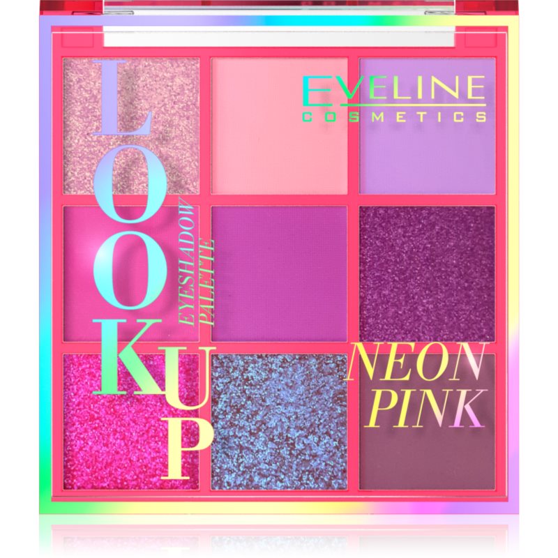 Eveline Look Up Paletka cieni do powiek 9) Neon Pink 1szt