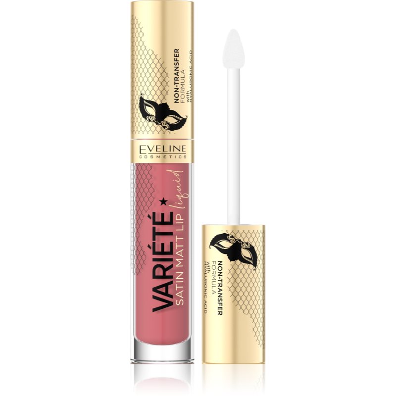 Eveline Cosmetics Cosmetics - VARIETE Satin Matt Lip Liquid - Pomadka w płynie - 4,5 ml - 05 Peach Mousse