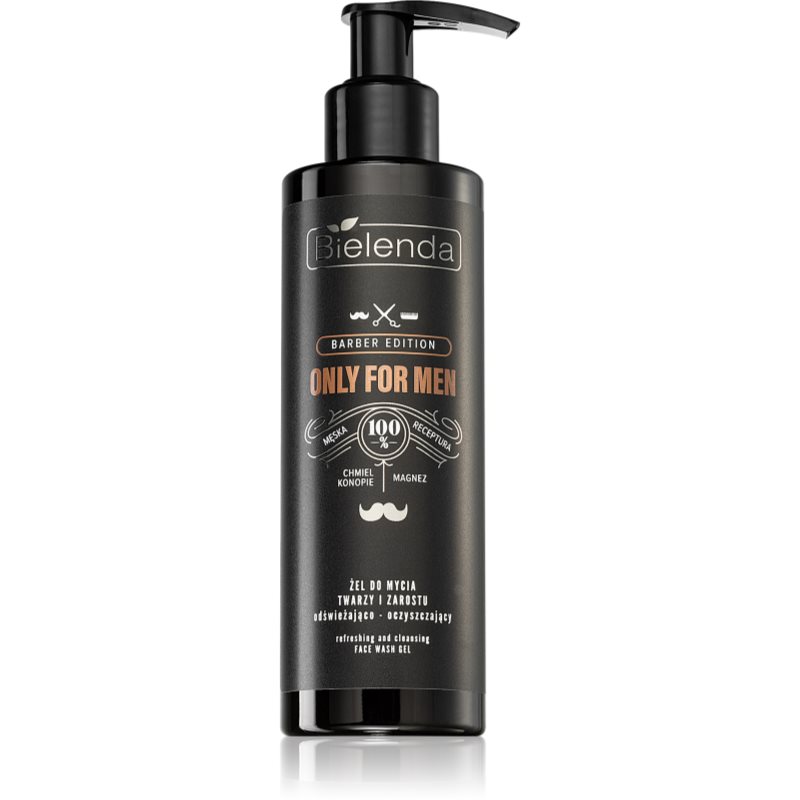 Bielenda Bielenda BARBER EDITION Żel do mycia twarzy i zarostu odświeżająco-oczyszczający 190.0 g