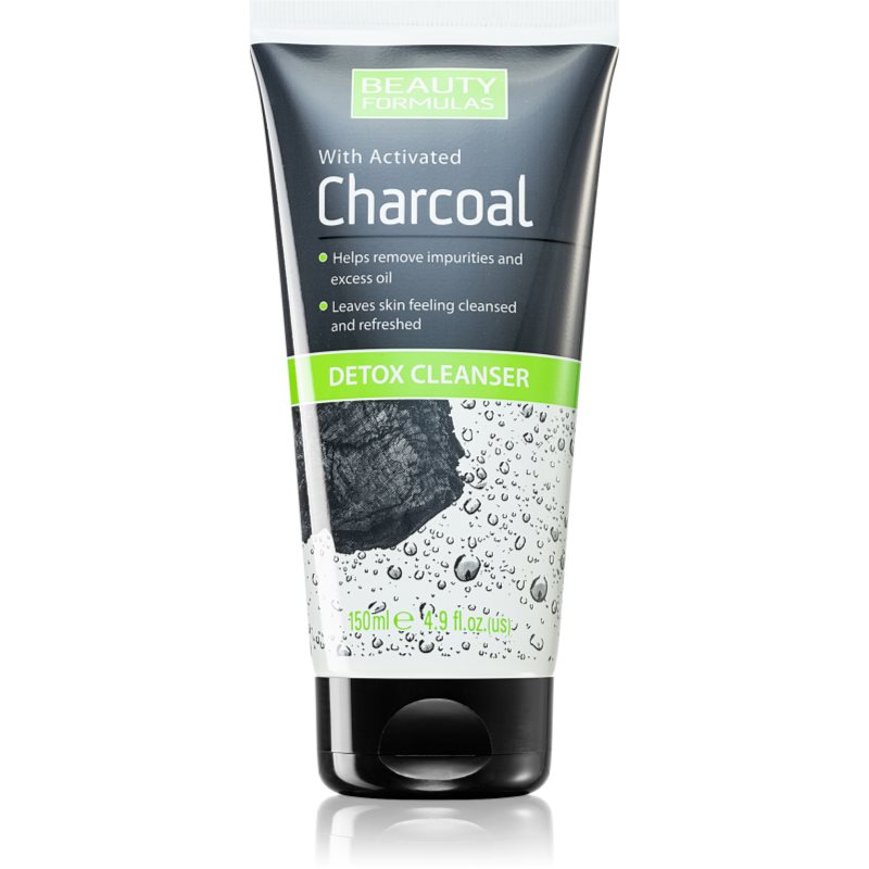 Beauty Formulas Detox Cleanser Charcoal Żel Myjący Do Twarzy Z Aktywnym Węglem 150ml