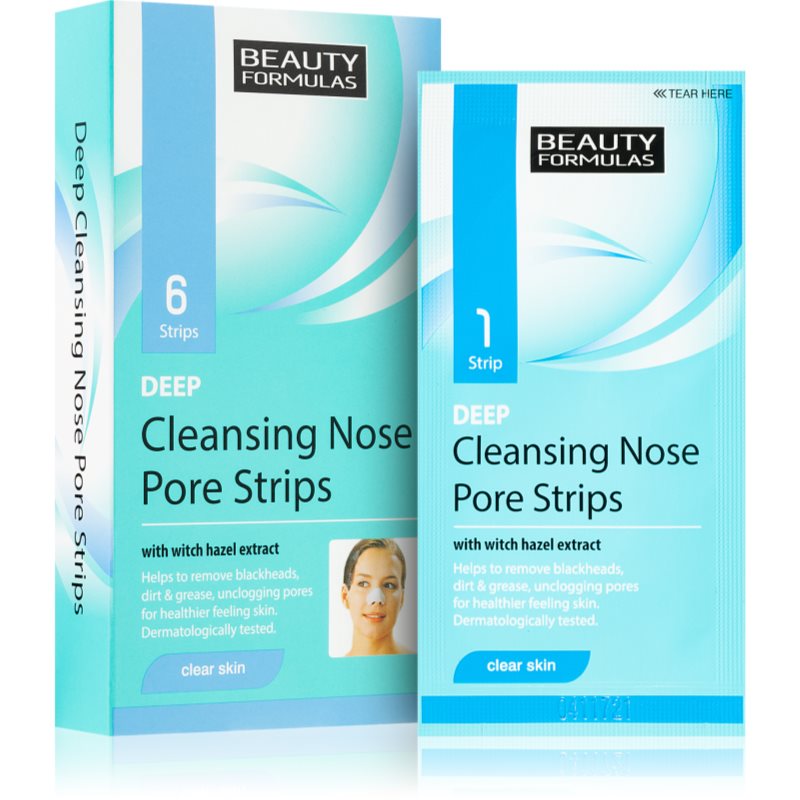 Beauty Formulas oczyszczające paski na nos 6 sztuk