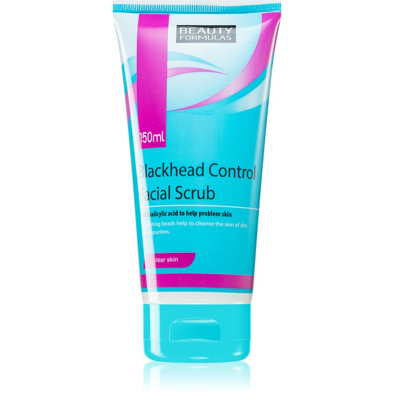 Beauty Formulas Blackhead Control - Peeling przeciwko zaskórnikom do twarzy 150ml