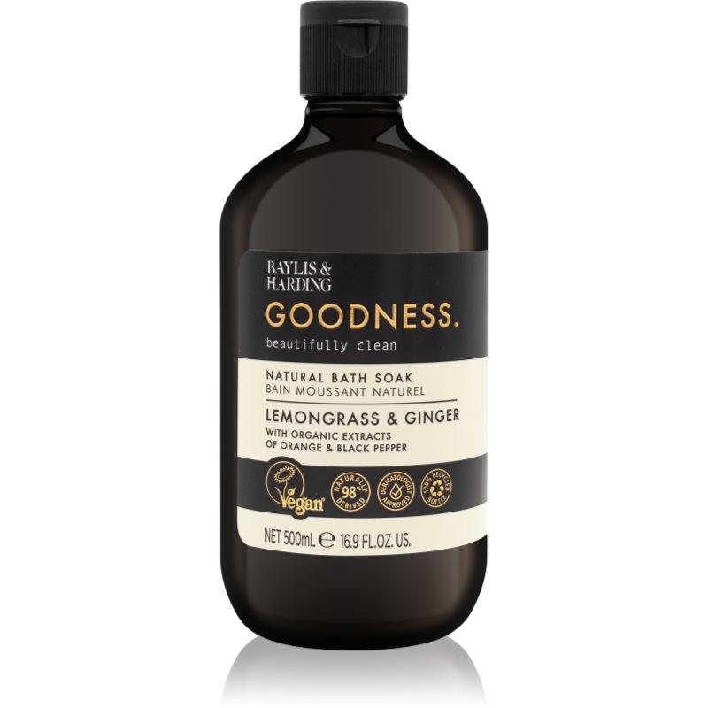 Baylis & Harding Pianka do kąpieli Goodness trawa cytrynowa i imbir Natura l Bath Soak) 500 ml
