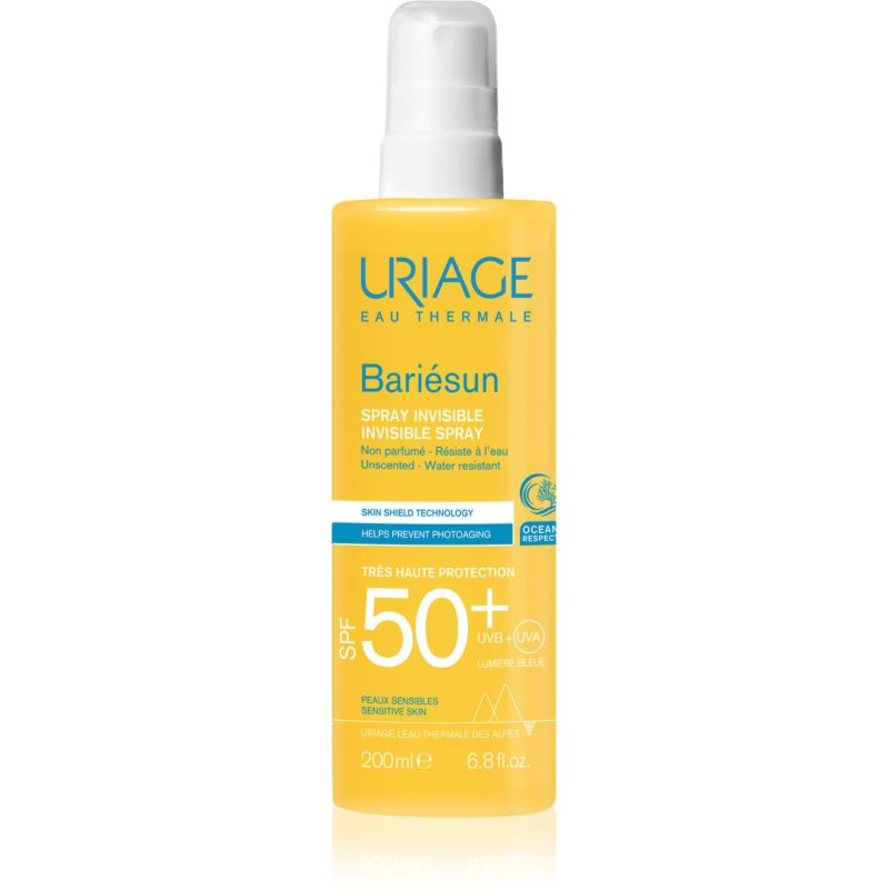 URIAGE Bariesun Invisible Spray bezzapachowy spray przeciwsłoneczny SPF50+ 200ml