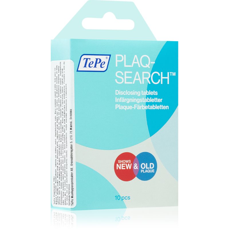 TePe PlaqSearch - Tabletki wybarwiające płytkę nazębną, 10 sztuk Akc000042