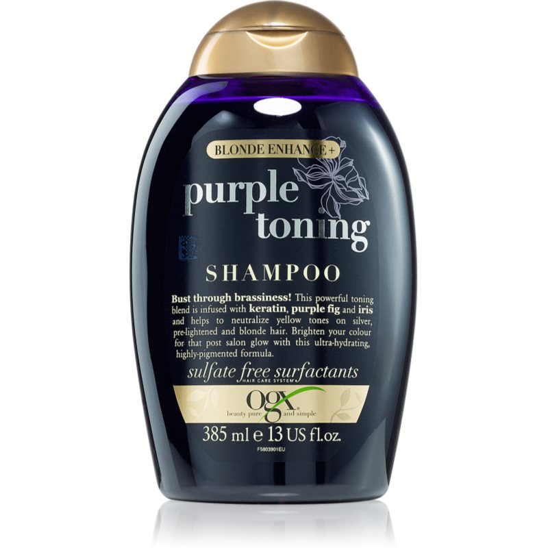 OGX Purple Toning Blonde Enhance - Szampon do włosów 385 ml